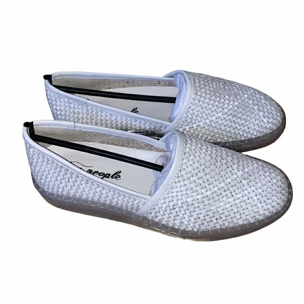Free People Santorini Slip-On Sneakers Shoes White Women’sSize Size 40 US 10
